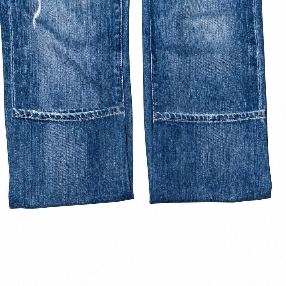 PAIGE Jimmy Jimmy Skinny Boyfriend Jeans Womens 28 Distressed Blue Made USA - Picture 7 of 10